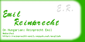 emil reinprecht business card